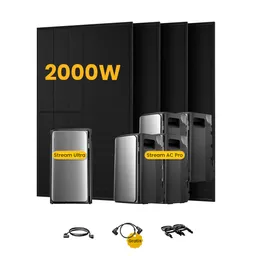 EcoFlow EcoFlow Stream Ultra, All-in-One Speicher für Balkonkraftwerke, mit 4 x 500 Bifaziale Solarmodule, by Powerness - Stream Ultra + 4 x Stream AC Pro | 9600Wh / ohne Zubehör / Selbstabholung – Produktbild 1 von 1