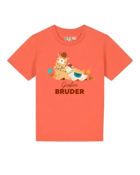 watabout.kids watabout.kids T-Shirt Kinder Lama Großer Bruder, Fiesta, – Produktbild 1 von 2