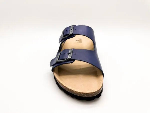 thies thies ® Eco Sandalen aus vegetabil gegerbtem Leder, Royal blue, – Produktbild 4 von 4