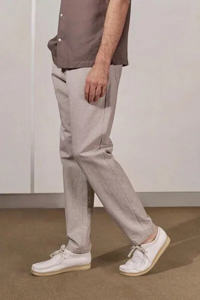 About Companions About Companions Casual Hose OLF aus leichtem 230g Bio-Baumwoll-Canvas, Cold brown, – Produktbild 4 von 4