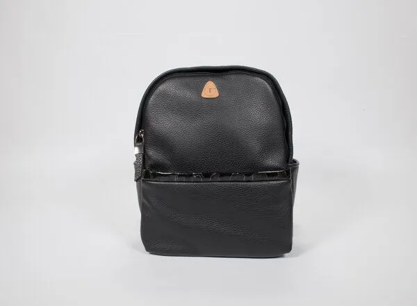 Ritagli di G Ritagli di G Damen Leder Rucksack ALINA - 100% Made in Italy, Schwarz, – Produktbild 1 von 2