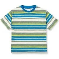 Sense Organics sense-organics Sense Organics Kinder T-Shirt Geringelt T-Shirt Bio Baumwollelle, Olive-blue-jade green stripes, – Produktbild 1 von 1