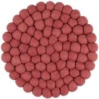 myfelt myfelt Filzkugel Topfuntersetzer (⌀ 20 cm), Weinrot (kaja), – Produktbild 1 von 1