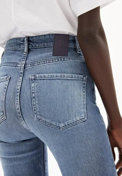 ARMEDANGELS ARMEDANGELS INGAA - Damen Skinny Leg High Waist aus Bio-Baumwoll Mix, Stone wash, – Produktbild 3 von 4