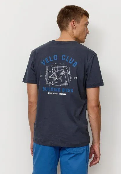 recolution Herren T-Shirt aus Bio-Baumwolle - AGAVE VELO CLUB - recolution, Dark grey (grau), – Produktbild 4 von 4