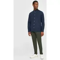 KnowledgeCotton Apparel KnowledgeCotton Apparel Chinohose - LUCA Slim Fit chino pant - mit Bio-Baumwolle, Grün (forrest night), – Produktbild 3 von 7