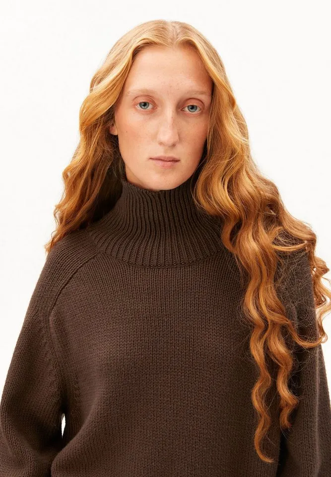 ARMEDANGELS ARMEDANGELS Strickpullover WINTER Strickpullover aus 100% Bio-Baumwolle Loose Fit, Braun, – Produktbild 3 von 5