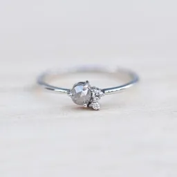 Eppi Eppi Goldring mit Salt'n'Pepper Diamant und Diamanten Marine – Produktbild 1 von 1