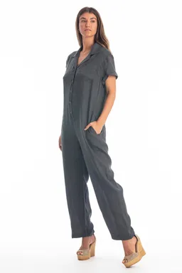 RAVENS VIEW IBIZA RAVENS VIEW IBIZA Damen vegan Jumpsuit Portofino Anthrazitgrau – Produktbild 1 von 1