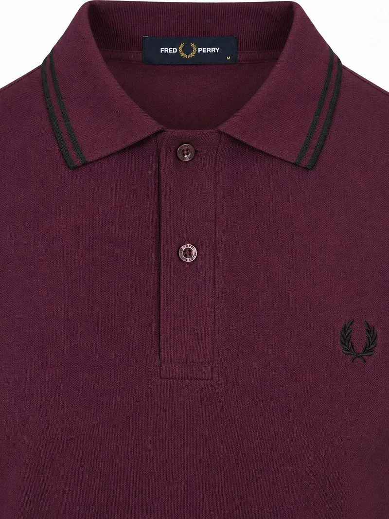 Fred Perry Fred Perry Poloshirt Tipped M3600 Plum 84C - Größe L, Violett, – Produktbild 4 von 5