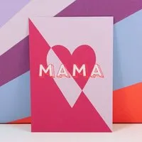 Bow & Hummingbird Bow & Hummingbird Postkarte Mama – Produktbild 1 von 1