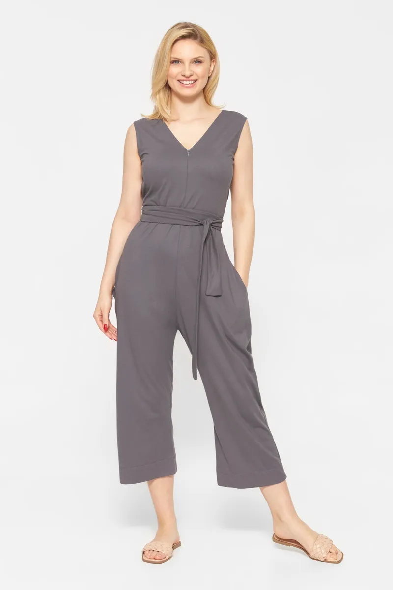 WiDDA Widda Damen vegan Jumpsuit Jenibas Grau, Grau, – Produktbild 1 von 2