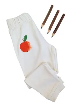 MelaDi Meladi Kinder Baby-Hose aus Biobaumwolle - Apfel auf Natural Raw – Produktbild 1 von 1