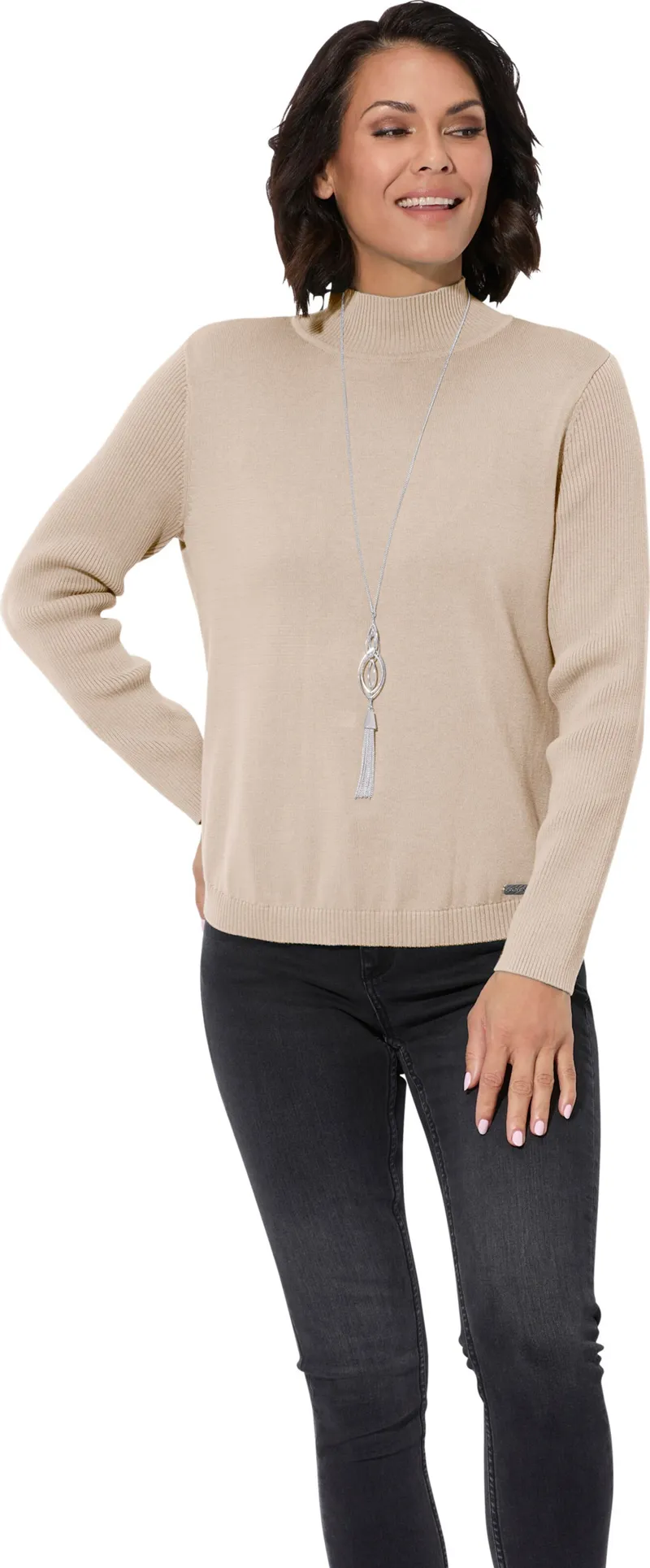 Witt Stehkragenpullover elfenbein, Elfenbein, – Produktbild 2 von 2