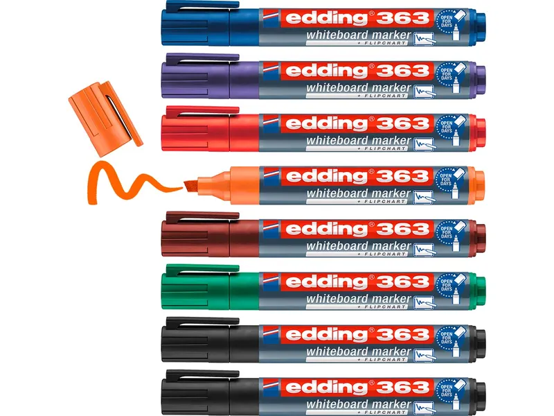 Edding 8er Set edding Whiteboardmarker "363" farbig sortiert – Produktbild 2 von 3