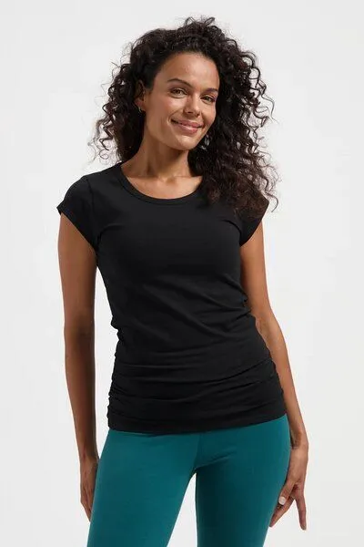 Urban Goddess Urban Goddess Zefira Yoga Tee, Onyx black (schwarz), – Produktbild 1 von 4