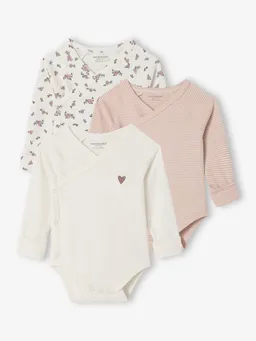 Vertbaudet 3er-Pack mitwachsende Baby Bodys – Produktbild 1 von 1
