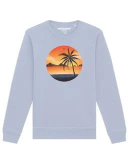 watapparel watapparel Sweatshirt Unisex Sunset on palm beach – Produktbild 1 von 1