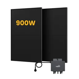 Growatt Powerness Balkonkraftwerk Set, 900/1000Wp Bifaziale Solaranlage, 800W TSUN TSOL-MS800 Wechselrichter, Solarmodul dealclub - 450Wp Bifaziale Full Black JA Solar / Selbstabholung – Produktbild 1 von 1