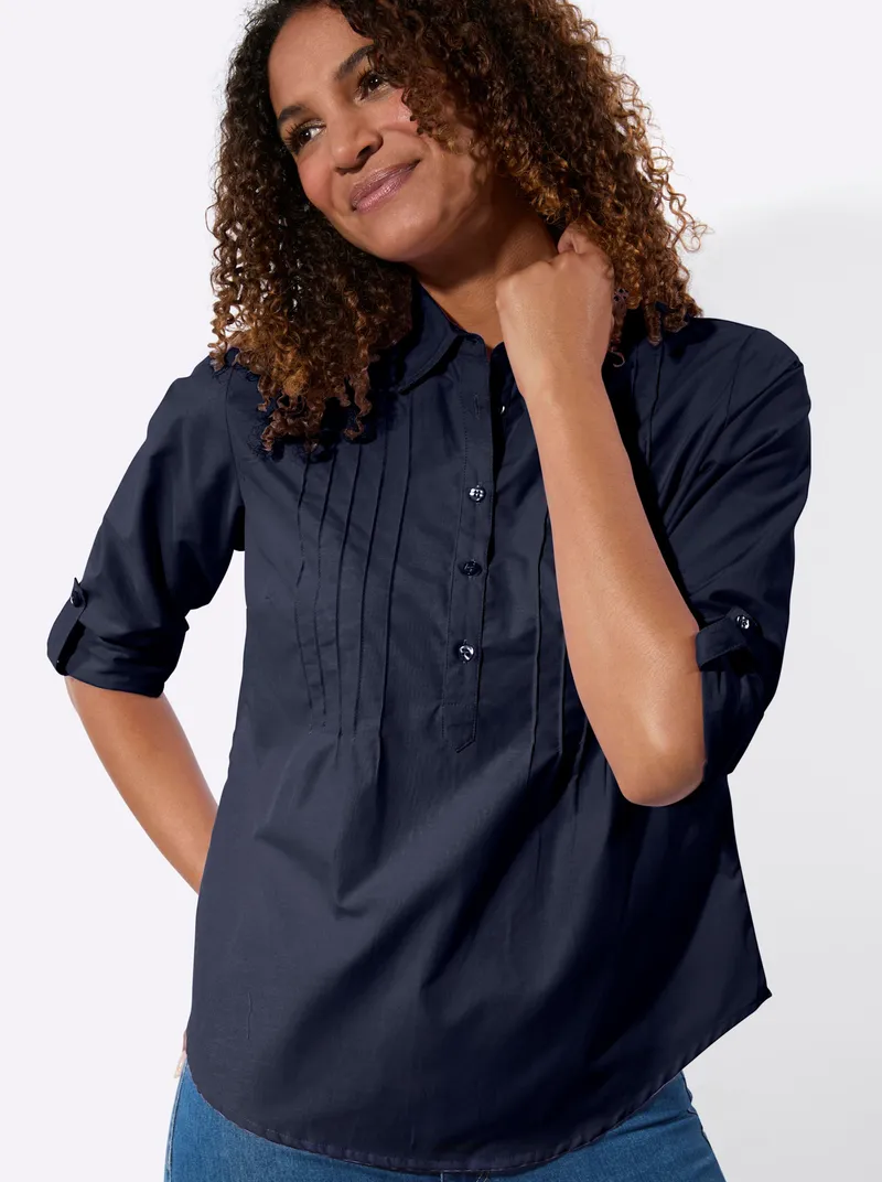 Witt Hemdbluse marine, Marine, – Produktbild 2 von 2