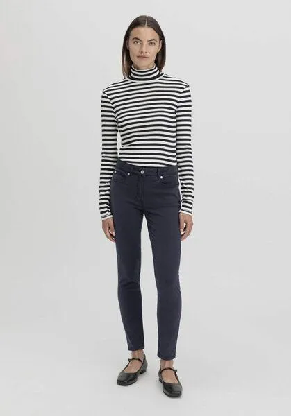 hessnatur hessnatur Five-Pocket Hose Skinny aus TENCEL Lyocell mit Bio-Baumwolle, Marine, – Produktbild 1 von 4