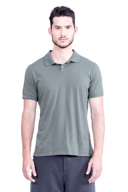 RAVENS VIEW IBIZA RAVENS VIEW IBIZA Herren vegan Polo-T-Shirt Khaki Grün – Produktbild 1 von 1