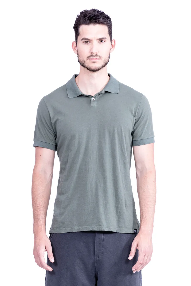 RAVENS VIEW IBIZA RAVENS VIEW IBIZA Herren vegan Polo-T-Shirt Khaki Grün, Grün, – Produktbild 1 von 1