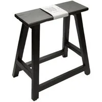 Originalhome Originalhome Chinesischer Hocker aus recyceltem Holz,, Schwarz, – Produktbild 1 von 1