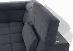 DOMO collection Wohnlandschaft BRANDON whlw. mit Sitztiefenverstellung, whlw. Nierenkissen, mit Kopfteilverstellung, wahlweise Sitztiefenverstellung, U-Form – Produktbild 1 von 1