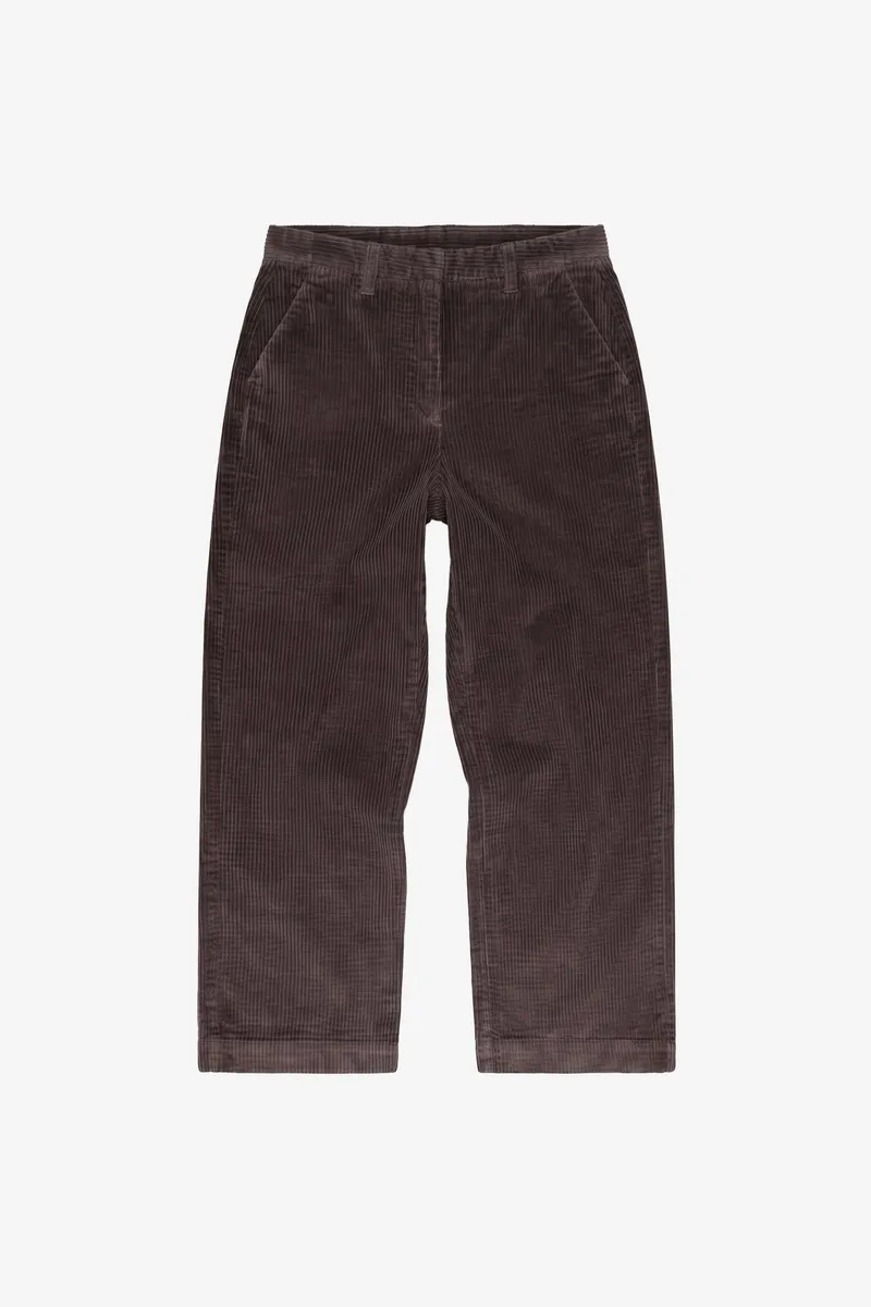 KnowledgeCotton Apparel KnowledgeCotton Apparel Damen vegan Cordhose Bora Weit Chocolate Torte, Braun, – Produktbild 1 von 2