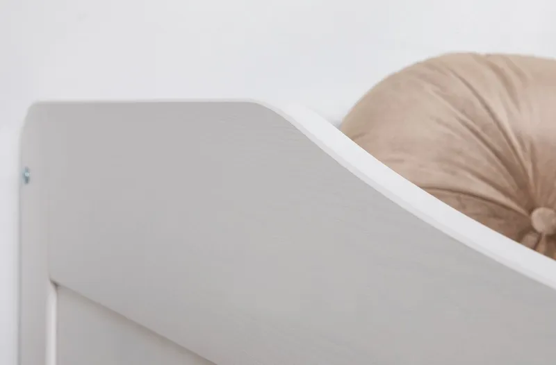 TICAA TICAA Funktionsbett Melinda, Daybett, Jugendbett, 2 Schlafplätze, Schublade auf Rollen, FSC®-zertifizierte Kiefer, 2 Rollroste, Massivholz, Weiß, – Produktbild 5 von 5