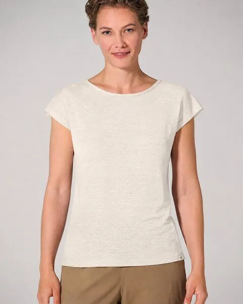 HempAge HempAge Damen 100% Hanf T-Shirt, Nature(weiß), – Produktbild 1 von 4