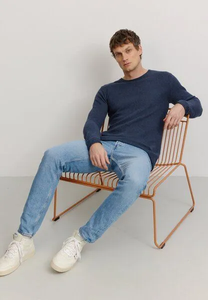 recolution Herren Strickpullover aus Bio-Baumwolle - EUKALYPTUS - recolution, Blue (blau), – Produktbild 2 von 4