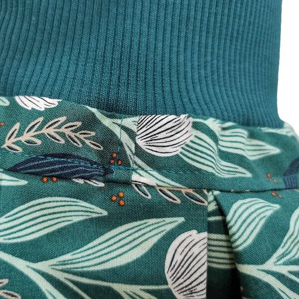 liebewicht liebewicht Faltenrock Rock bunt gemustert für Mädchen aus Biobaumwolle, Bunt grün, – Produktbild 5 von 6
