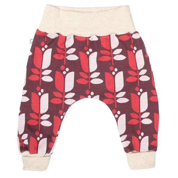 Frija Omina Frija Omina Mitwachsende Jaquard-Krabbelhose Jacki, Tulpe braun, – Produktbild 1 von 2