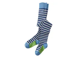 grödo Kinder Strumpfhose jeansblau-geringelt Gr.7-8 – Produktbild 1 von 1