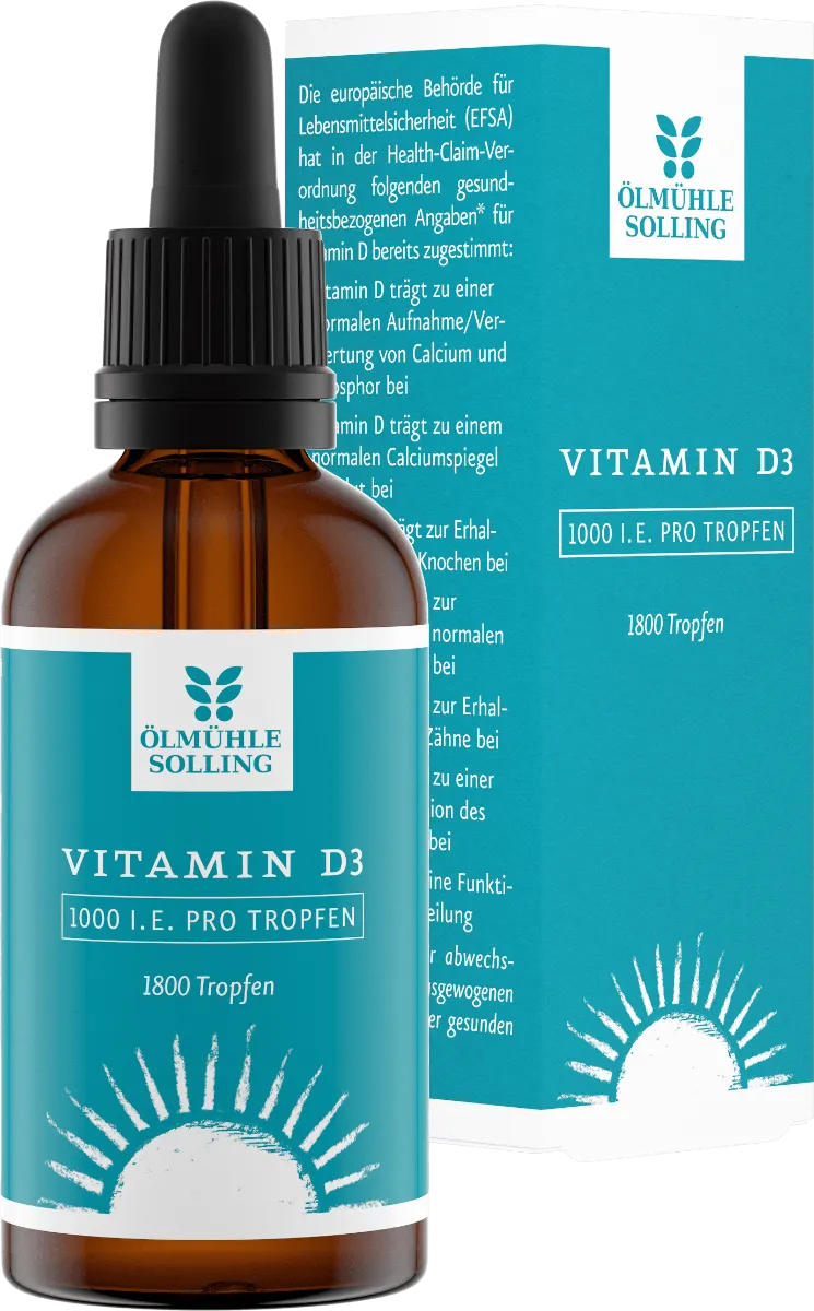Ölmühle Solling Ölmühle Solling Vitamin D Oil conventional 1000 IU 50 ml – Produktbild 1 von 1