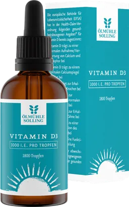 Ölmühle Solling Ölmühle Solling Vitamin D Oil conventional 1000 IU 50 ml – Produktbild 1 von 1