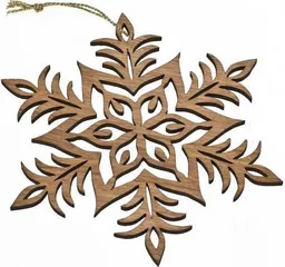 ReineNatur ReineNatur Weihnachtsschmuck – Stern – Eiche geölt - mit Goldkordel – Ø 17 cm oder 23 cm – Produktbild 1 von 1