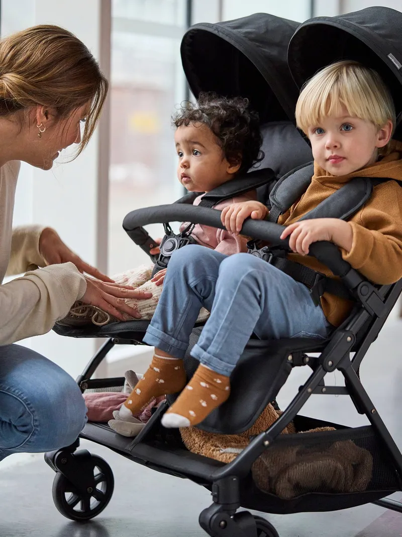 Vertbaudet Vertbaudet Geschwister-Kinderwagen Spica, Schwarz, – Produktbild 2 von 4
