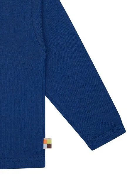 loud + proud loud + proud Babys & Kinder Langarm Shirt uni, GOTS-zertifiziert, Ultramarineblau), – Produktbild 1 von 2