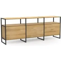 ekomia ekomia Sideboard Wega, Flap schwarz, – Produktbild 1 von 2