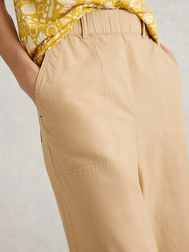 White Stuff Baumwollhose Harley - 50/R, Hellnatur, – Produktbild 3 von 4