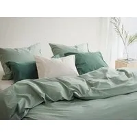 Yumeko Kissenbezug "Yumeko" aus Perkal 300TC, Jade green, – Produktbild 1 von 1