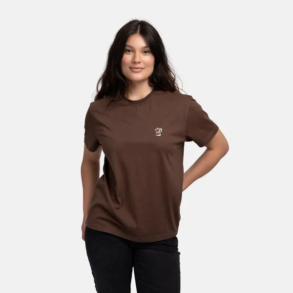 Natural Vibes Natural Vibes T-Shirt Coffee Bio GOTS | Bio T-Shirt | Braunes T-Shirt | Damen T-Shirt | – Produktbild 4 von 4
