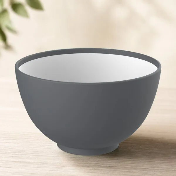 elasto elasto Müslischale aus Kunststoff, Schiefer/weiß, – Produktbild 1 von 4