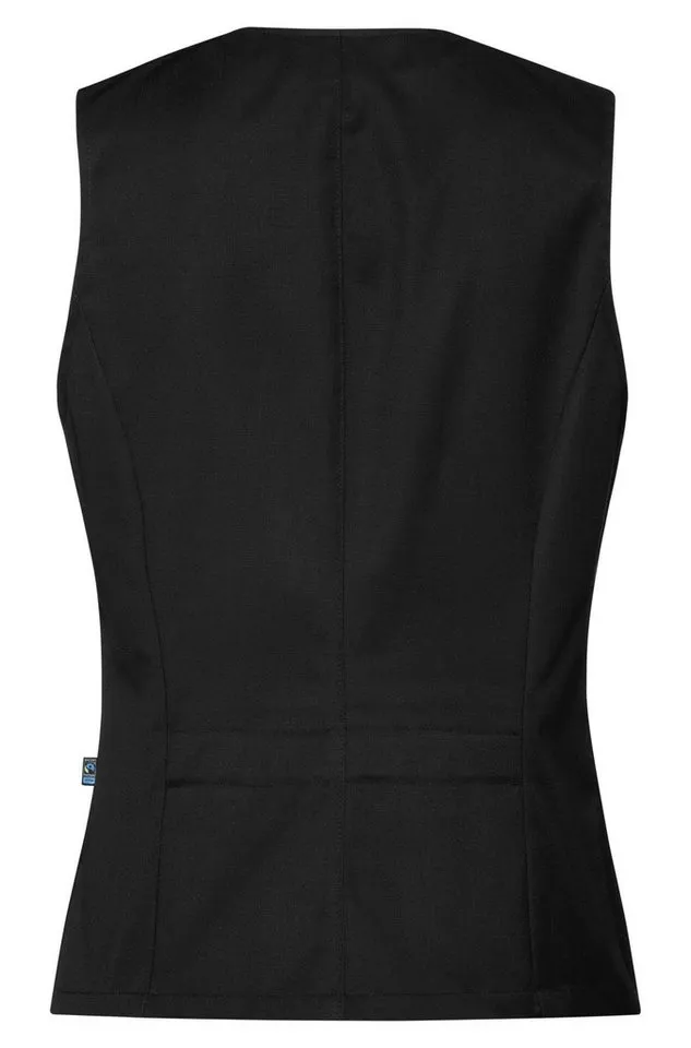 GREIFF GREIFF Anzugweste Greiff GASTRO MODA Damen Kellner-Weste Revers Regular Fit Schwarz, Schwarz, – Produktbild 2 von 2