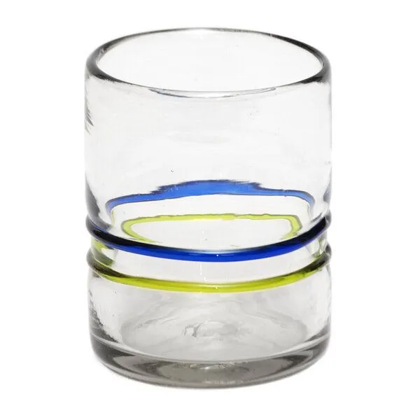 GLOBO Fair Trade GLOBO Fair Trade Glas REFRESCO aus Recyclingglas, mundgeblasen, Farbbänder, – Produktbild 1 von 1