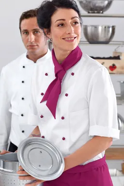 BERUFSBEKLEIDUNG Damenkochjacke 3/4-Arm 100% Baumwolle - Berufsbekleidung.de – Produktbild 1 von 1