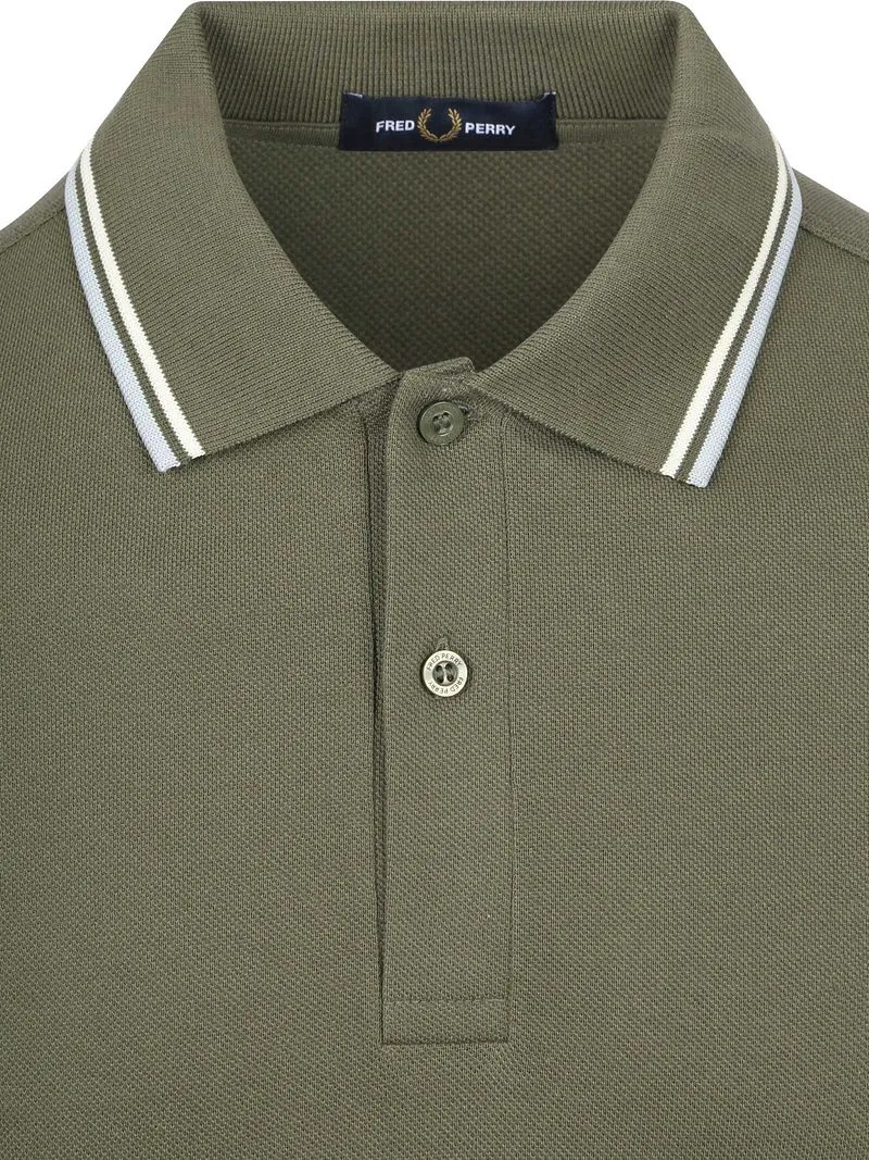 Fred Perry Fred Perry Polo Twin Tipped M3600 Grün 87B - Größe XL, Grün, – Produktbild 4 von 5